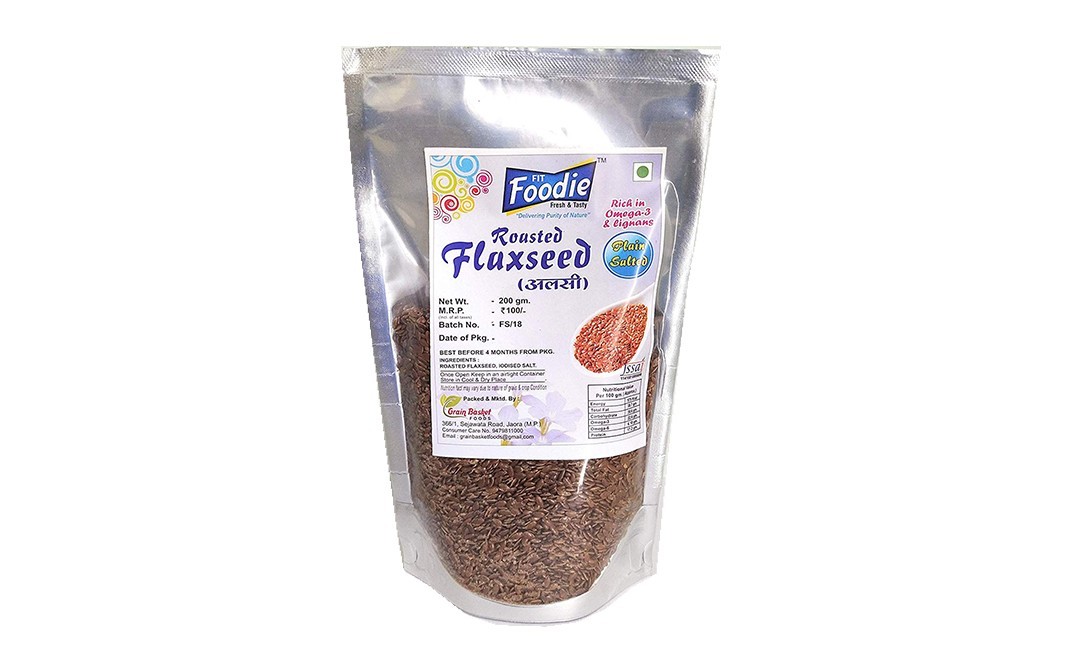 Fit Foodie Roasted Flaxseed    Pack  200 grams
